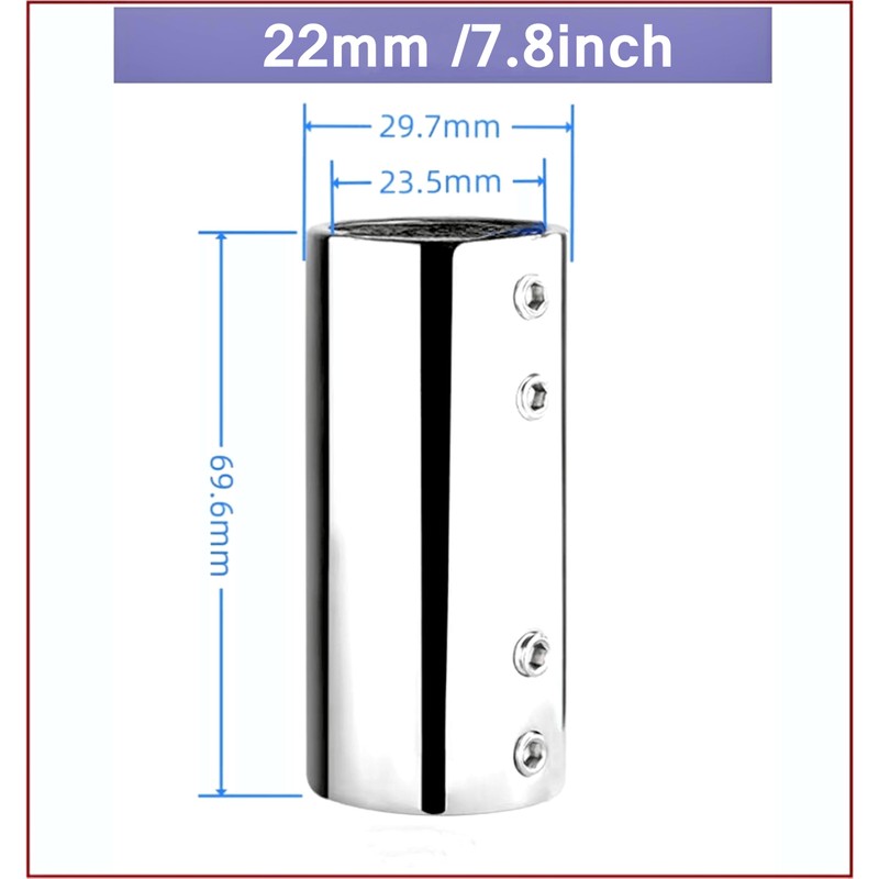 Marine Straight Pipe Fitting Connectors, Stainless Steel 316 Cast Coupling