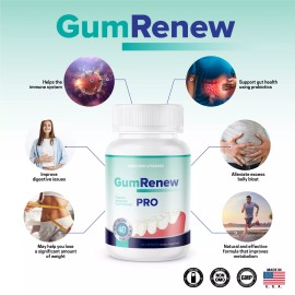 Enriched Vitamins GumRenew PRO Advanced Gum Health Formula 180 Capsules Gum Renew 3 Bottles