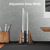 UPERGO Vertical Laptop Stand, Dual Slot Wooden Laptop Holder Vertical