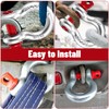 12pcs Heavy Duty Anchor Shackle, 3/8" D Ring Shackles for