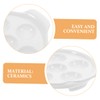 LIFKOME 2pcs Ceramic Escargot Baking Dish French Style Snail Platter