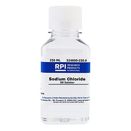 Sodium Chloride 5M Solution, 250 Milliliters