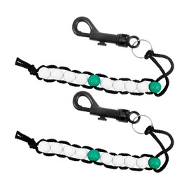 DHWEKU 2 x golf impact counter, golf counting chain, golf stroke counter, golf score counter, golf counter scorer, golf beads stroke counter, golf score stroke beads with clip, suitable for men and