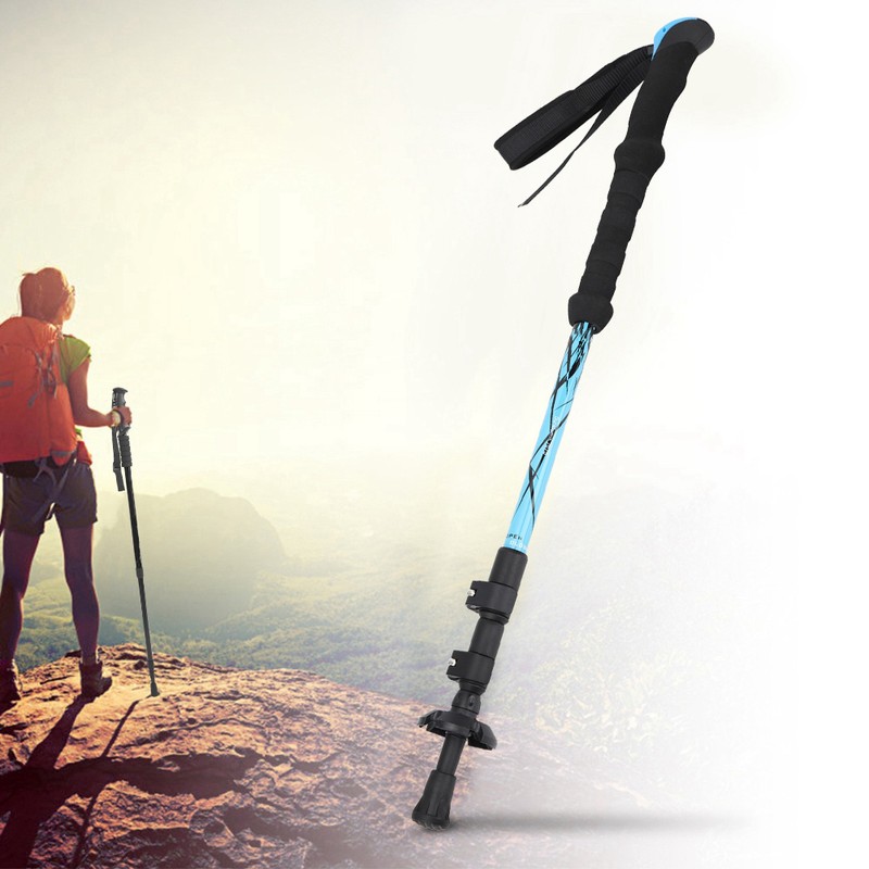 7075 Aluminium Alloy Outdoor Climbing Stretchable Trekking Pole Alpenstock Outside