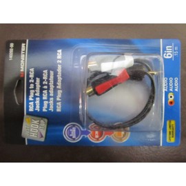 Monster RCA Adapter Cable 6" Long  #140292-00    NEW