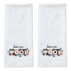 SKL Home Nice Poop Hand Towel, White