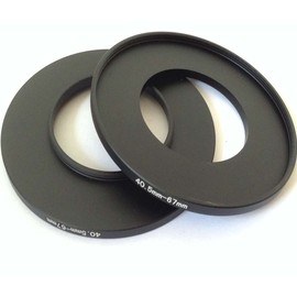 2x Connect-or 40.5mm To 67mm Step Up Rings Screws Adapter Diameter Switch 40.5-67mm Video Digital Camera Lens Connect-ing Size 40.5-67 Filter Circle Film Picture Photo View Focus Parts Accessory