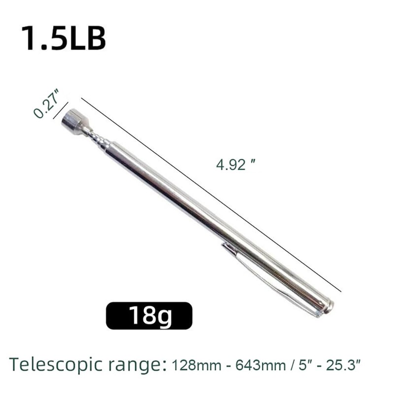 Takelablaze 3 Pack Telescoping Magnet Pick-up Tool Set Including Flexible