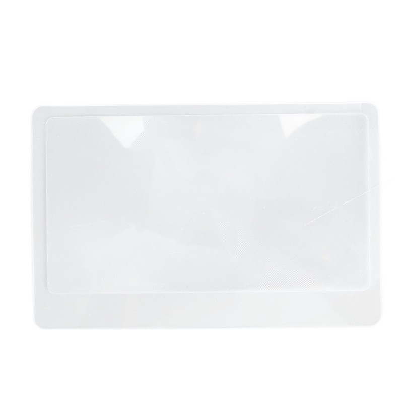 20 Sheet Credit Card Size 3X Magnifiers Portable Transparent Pocket
