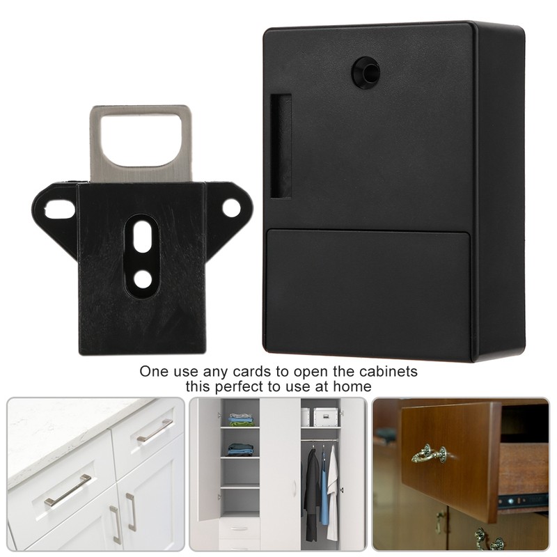 Battery RFID Cabinet Drawer DIY Digital Lock without Hole (Battery