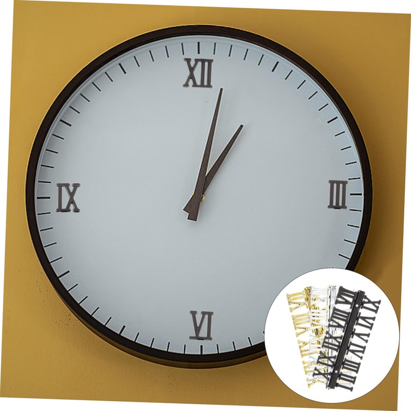Operitacx 12 pcs Roman Clock Numerals Kit Durable Clock Numbers