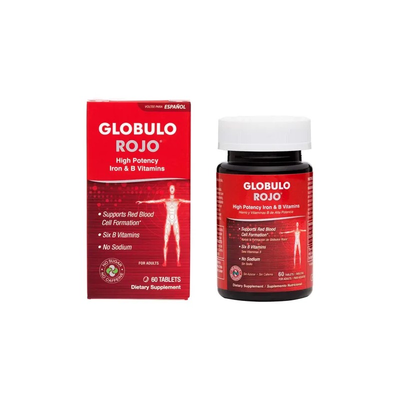 Globulo Rojo Suplemento Hierro Y Vitaminas B Iron Supplement with