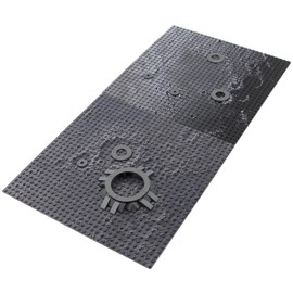 Feleph Space Moon Baseplate 10x10 inches Classic Building Blocks Base Plate Gray Compatible with Major Brands - 2PCS