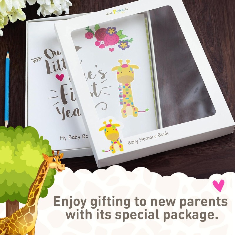 Ronica First Year Baby Memory Book & Baby Journal