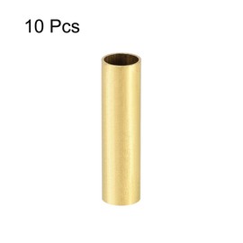 sourcing map sourcing map Brass Round Tube, 8mm OD 0.5mm Wall Thickness 30mm Length Seamless Pipe Tubing for DIY Crafts 10 Pcs