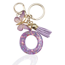 TOMOTHY Initial Key Chain Initial Charm Bag Charm Alphabet Cute, o