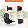 iBamso Drip Irrigation Barbed Connectors, Upgraded Drip Irrigation 90° Elbow