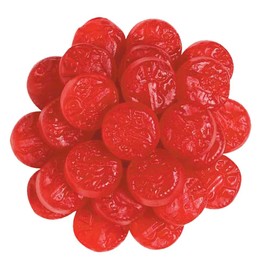 Bayside Candy JuJu Cherry Coins - Cherry Ju Jube Coins - Red Cherry JuJu Coins Candy - Jelly Gummy Candy (1LB)