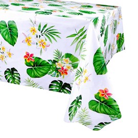 mciskin Party Tablecloth Birthday Table Cover Decor Printed Tablecloth Birthday Themed Party Baby Shower Picnic Table Covers (1, Grass green)