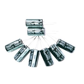 10000uF 16V 16X30mm +/-20% -25°C to +105°C 5PCS Aluminum Electrolytic Capacitor