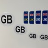 INKati GB Car Stickers 8-Pack in Various Sizes - Includes