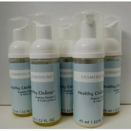 Cosmedicine 5 pk COSMEDICINE Healthy Cleanse Foaming Cleanser & Toner in one 1.52oz ea UNBOX