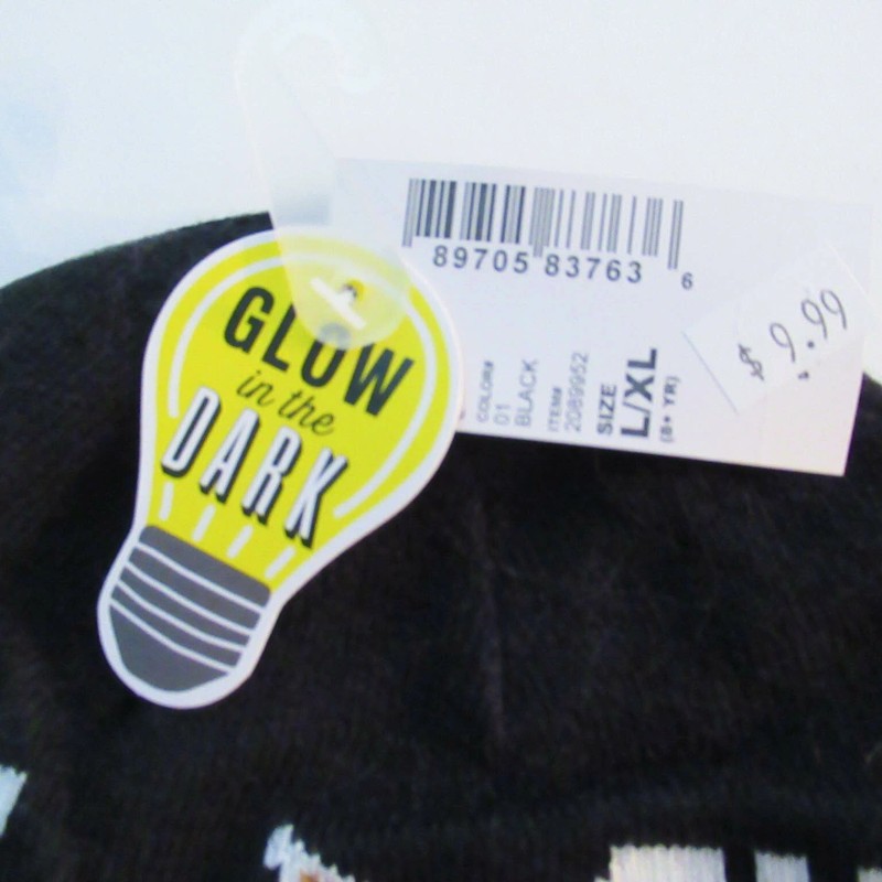 Emoji Snarky Winter Beanie Glow in the Dark Hat Boys