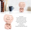 Face Head Planter Succulent Plant Flower Pot Resin Container Face