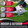 VaygWay Foldable Outdoor Camping Cot and Cot Pad Mattress- Soft