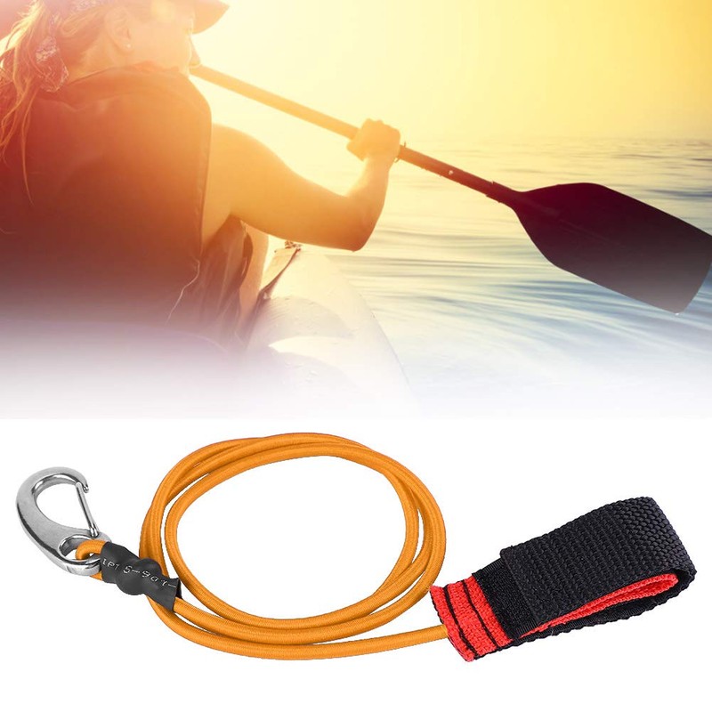 SPYMINNPOO Kayak Paddle Leash,Elastic String Boating Kayak Paddle Safety Rod