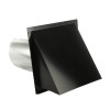 FAMCO Galvanized Steel Hooded Wall Vent w/Screen -Painted 6 inches