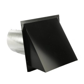 FAMCO Galvanized Steel Hooded Wall Vent w/Screen -Painted 6 inches
