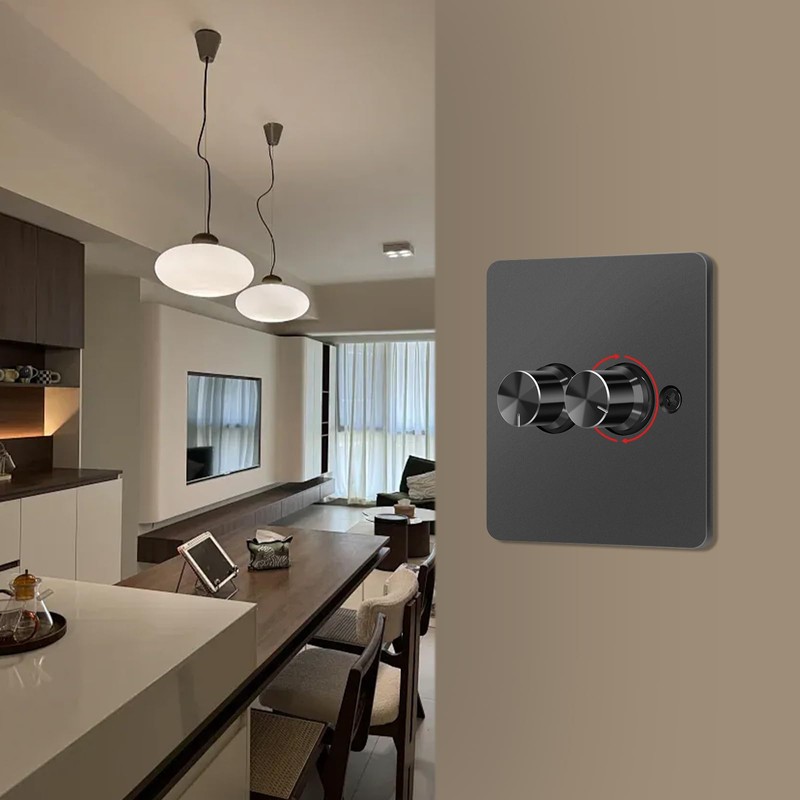 Aroidful LED Dimmer Switch, Trailing Edge Double Dimmer Light Switch