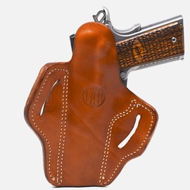 1791 Gunleather 1911 Holster, Right Hand OWB Leather Gun Holster for Belts fits All 1911 Models with 4" and 5" Barrels (Classic Brown)