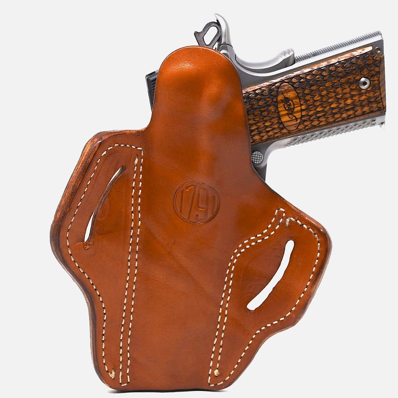 1791 Gunleather 1911 Holster, Right Hand OWB Leather Gun Holster