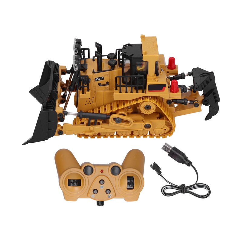 1:24 9CH TrackType Tractor Toy 2.4G Remote Control Engineering Vehicle