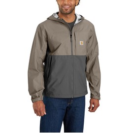 Carhartt Men's Storm Defender® Relaxed Fit Lightweight Packable Jacket, Desert/Gravel, XX-Large Tall