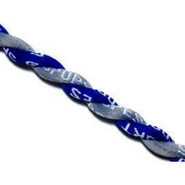 Sport Ropes Double Titanium Necklace (Blue/Gray, 22")
