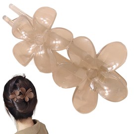 Traziewell Hair Clip Flower Large Ladies Hair Clips Cute Hair Accessory for Women and Girls Large Flowers Duck Bill 0621