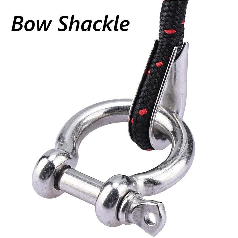 Bow Shackle Reedny 304 Stainless Steel 5/32", 1/4", 5/16",3/8", 1/2",