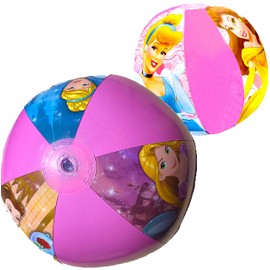 TOY DEALS USA Princess Large Inflatable Beach Balls for Kids -2PACK- Beach Toys for Kids & Toddlers, Pool Games, Pool Toy 2+ (DSNEY_PRNCSS-2PK)