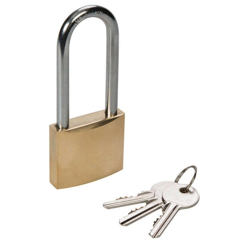 Dapetz ® 38mm Padlock, Heavy Duty Padlock Long Shackle Padlock