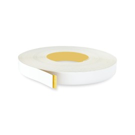 White PVC 7/8 inch x 25 ft Edge Banding Tape Peel Stick Adhesive Edging Veneer Trim Flexible Vinyl Strip Molding Wood Cabinet Laminate Shelf Furniture Countertop Formica Plywood Board Repair