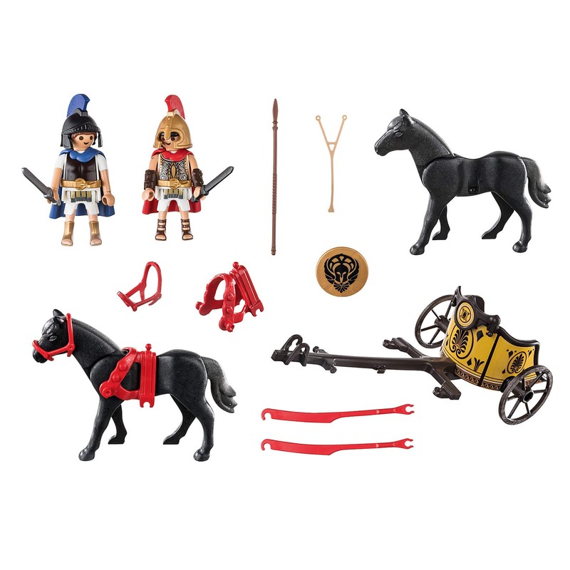 Playmobil History Achilles With Chariot And Patroklos (70469)