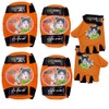 Titan Calico Kitty Multi-Sport Protective Pad Set – Orange, Includes