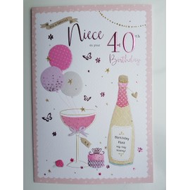 For A Special Niece On Your 40th Birthday Card