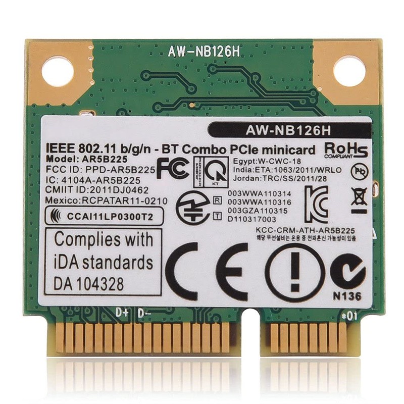 Bluetooth WiFi PCI-E Wireless Card, Dual Band Network Card for