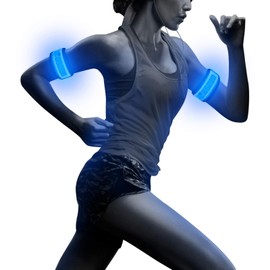 Bseen LED Armband for Walking and Running (Blue)