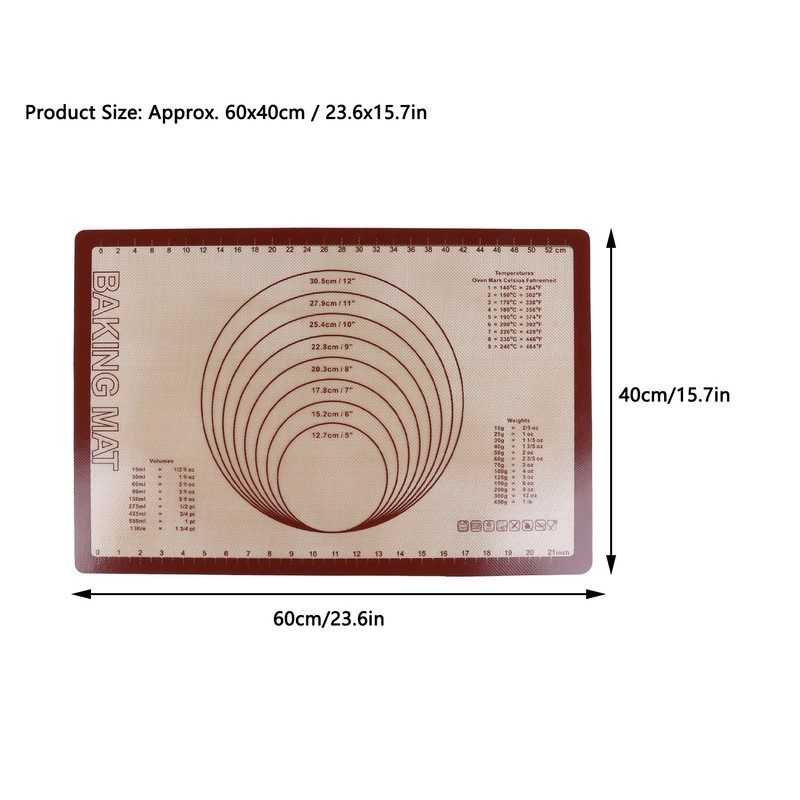 Silicone Glass Fiber Baking Pan Mat Kneading Mat Baking Sheet