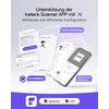 Inateck 2D Barcode Scanner mit Intelligentem Ständer, Kabellos QR Code
